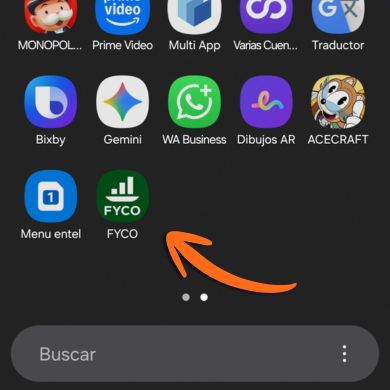 Ícono de FYCO en la pantalla de inicio